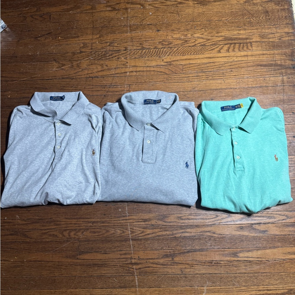 Bundle of 3 Polo Ralph Lauren Polo Shirts Size 3XB
